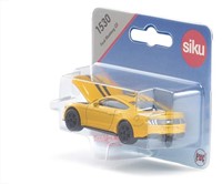 siku 1530, Ford Mustang GT Sportwagen, Metall/Kunststoff, Gelb, Öffenbare Motorhaube, Anhängerkupplung, Spielzeugauto für Kinder-2