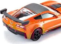 SIKU 1534, Chevrolet Corvette ZR1, Orange/Schwarz, Öffenbare Motorhaube, Spielzeugfahrzeug für Kinder-3