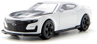 Siku Spielzeugauto Chevrolet Camaro weiß mit Anhängerkupplung und Motorhaube zum Öffnen
