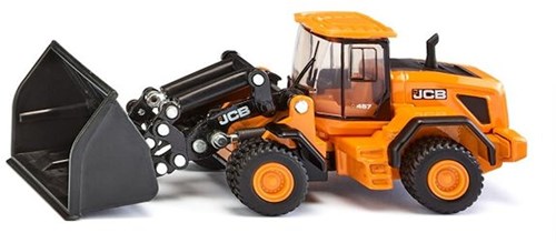 Siku Baufahrzeug JCB 457 Radlader 1:87 gelb schwarz Metall Kunststoff