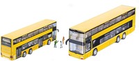 Siku MAN Doppeldeckerbus Spielzeugmodell 1:87 gelb mit Gummibereifung-2