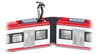 Siku Straßenbahn Spielzeug rot-weiß Modell 1:87 mit Details-3