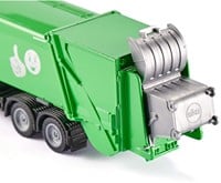 SIKU 2938, Müllwagen, 1:50, Metall/Kunststoff, Grün/Weiß, Öffenbarer Heckbereich, Inkl. Mülltonne-3