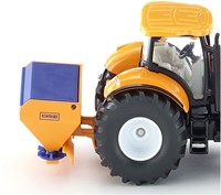 SIKU 2940, Traktor mit Räumschild und Streuer, Winterdienst, 1:50, Metall/Kunststoff, Orange/Blau, Abnehmbare Anbaugeräte-2