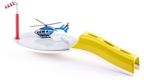 SIKU 5506, Hubschrauberlandeplatz inkl. Hubschrauber "Heli Taxi" in Größe 1:87, Kunststoff, Multicolor, Kompatibel mit Hubschraubern im Maßstab 1:50 und 1:87, Vielseitig einsetzbar-2