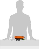 SIKU 6780, Tandem-Achs-Anhänger, 1:32, Fernsteuerbar, Für SIKU CONTROL Fahrzeuge mit Anhängerkupplung, Metall/Kunststoff, Orange-3