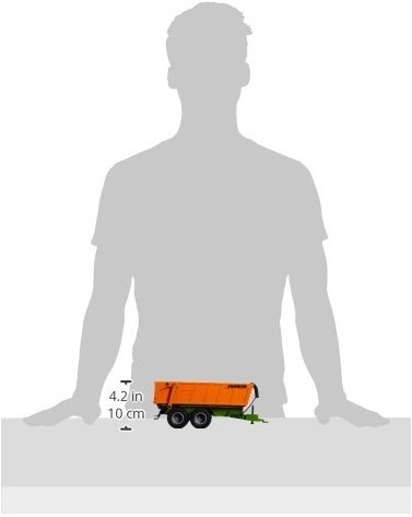 SIKU 6780, Tandem-Achs-Anhänger, 1:32, Fernsteuerbar, Für SIKU CONTROL Fahrzeuge mit Anhängerkupplung, Metall/Kunststoff, Orange-3