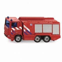 siku 1036003, Feuerwehr-Tanklöschfahrzeug Niederlande, Metall/Kunststoff, Rot, Anhängerkupplung