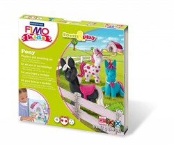 Fimo Knete Spielset Pony - kreative Modellierset für Kinder