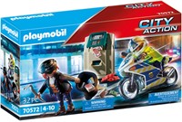 PLAYMOBIL City Action 70572 Polizei-Motorrad: Verfolgung des Geldräubers, Für Kinder von 4 - 10 Jahre