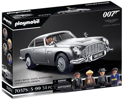 PLAYMOBIL 70578 JAMES BOND ASTON MARTIN DB5 - GOLDFINGER EDITION, Für James-Bond-Fans, Sammler und Kinder von 5-99 Jahren