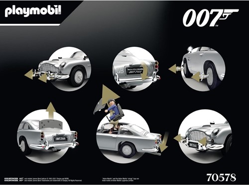 PLAYMOBIL 70578 JAMES BOND ASTON MARTIN DB5 - GOLDFINGER EDITION, Für James-Bond-Fans, Sammler und Kinder von 5-99 Jahren-3