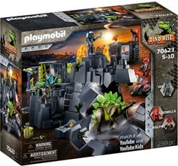PLAYMOBIL Dino Rise 70623 Dino Rock, Mit Licht-, Sound- und Vibrationseffekt, Ab 5 Jahren