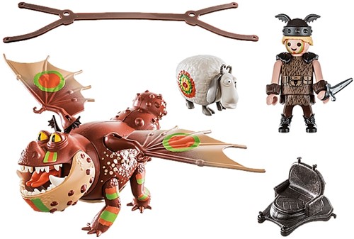 PLAYMOBIL DreamWorks Dragons 70729 Dragon Racing: Fischbein und Fleischklops, Ab 4 Jahren-2