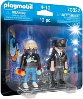 Playmobil Polizei Spielzeug DuoPack Polizist und Graffiti Sprüher 70822
