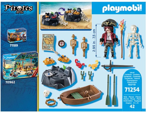 Playmobil Starter Packs - Starterpackung Pirat mit Ruderboot 71254-2