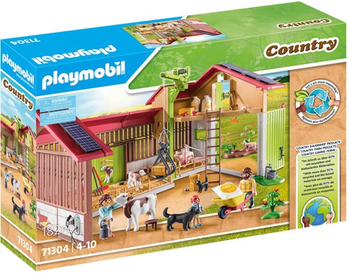 Playmobil Country Bauernhof Spielset - großer Bauernhof mit Tieren