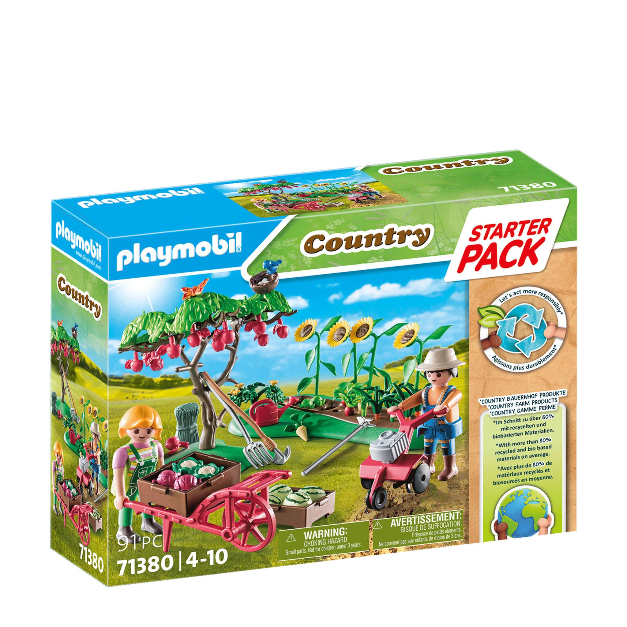Playmobil Bauernhof Spielzeug Starter Pack Gemüsegarten - nachhaltig & lehrreich