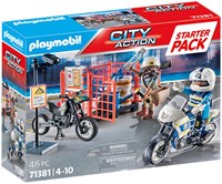 Playmobil Polizei Spielzeug Starter Packs - Polizei Set mit Motorrad