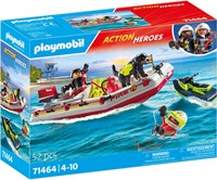 Playmobil Feuerwehrboot Spielzeug mit Jetski - Action Heroes
