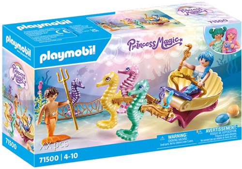 Playmobil Princess Magic Meerjungfrau Spielzeug Seepferdchen-Kutsche