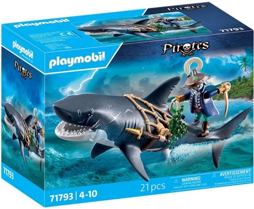 Playmobil Pirates Riesiger Hai Piraten Spielzeug mit Spielfigur
