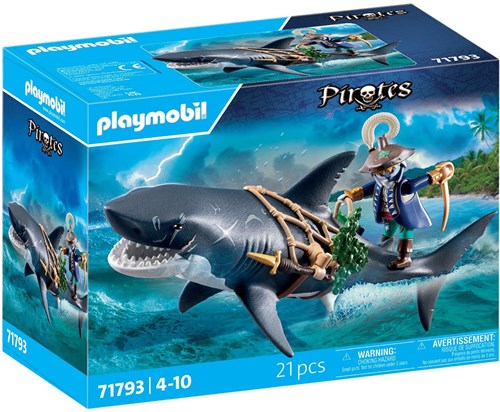 Playmobil - Reuzenhaai Met Piraat