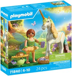 Playmobil Princess Magic Einhorn Spielzeug Regenbogenblume mit Fee
