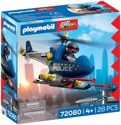 Playmobil Polizeihelikopter Spielzeug - Abenteuerlicher Helikopter