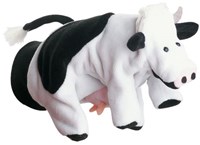 Beleduc Kuh Handpuppe - Bauernhoftier schwarz für Kinder