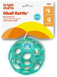 Oball Rassel Baby Spielzeug - Grün Blau - Flexibel und leicht