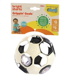 Oball Rattle voetbal zwart/wit