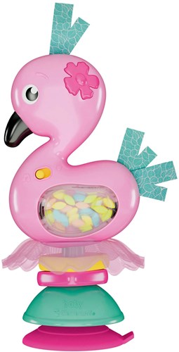 Clementoni Baby Rassel Flamingo mit Saugnapf - Spielzeug ab 3 Monaten-3