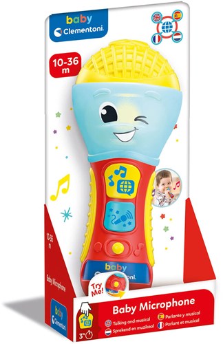 Clementoni Baby Spielzeug Musik Mikrofon Sprechen lernen ab 10 Monaten