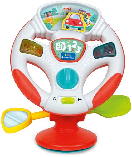 Clementoni Baby Aktivitätslenkrad Lernspielzeug mit Sound und Lichtern-2