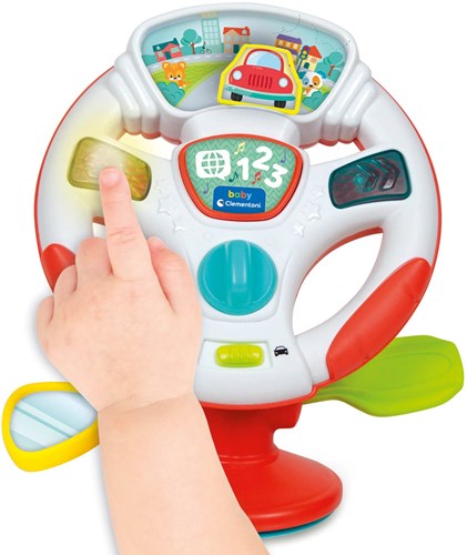 Clementoni Baby Aktivitätslenkrad Lernspielzeug mit Sound und Lichtern-3