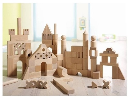 Haba Holzbausteine großes Set 102-teilig pädagogisches Spielzeug-2