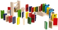Haba Domino Spielset - bunte Holz-Dominosteine und Tiere für Kinder