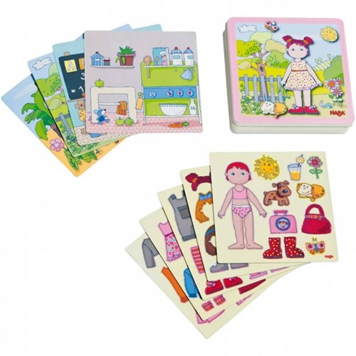 HABA Magnetisches Spielset Ankleidepuppe Lilli-2