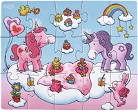 Haba Puzzle Einhorn - Magisches Kinderpuzzle mit glitzernden Details