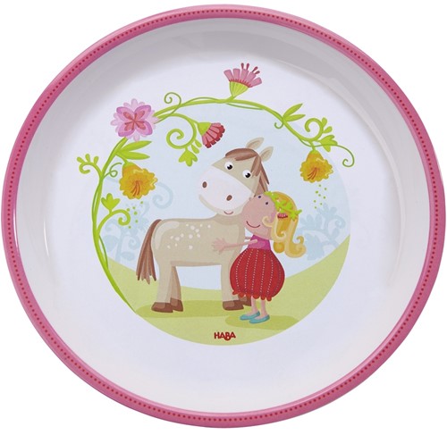 Haba Kinderteller Vicki & Pirli - Melamin Teller bunt und BPA-frei
