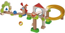 Haba Kugelbahn Spielzeug - Kullerbü Windradbahn Basis-Set Holzspielzeug