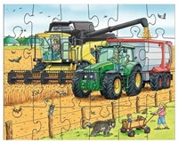 Haba Puzzle Spielzeug - Traktor & Co. - bunte Kinderpuzzle aus Karton-2