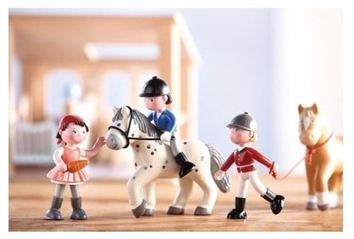 Haba Little Friends Puppenhaus Pferd Leopold Kunststoff Spielzeug-2