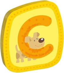 Haba Holzbuchstabe C Dekoration für Kinderzimmer und Alphabet Lernen