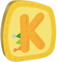 Haba Holzbuchstabe K bunte Dekoration für das Kinderzimmer