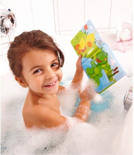 Haba Badebuch Schwimmente - buntes Baby Badespielzeug Buch-3