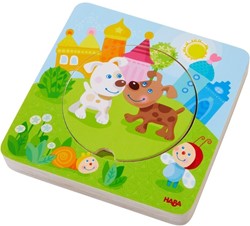 HABA Holzpuzzle Bunte Jungtiere