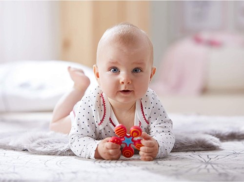 Haba Beißspielzeug Stern rot - Silikon Greifling Baby Zahnungshilfe-2