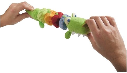 Haba Spielzeug Ratterfigur Krokodil - buntes vibrierendes Babyspielzeug-3